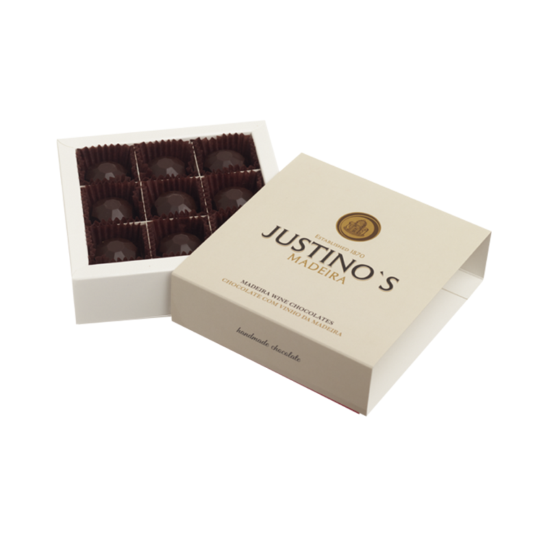 Box of 9 Justino's Madeira wine chocolates 120g